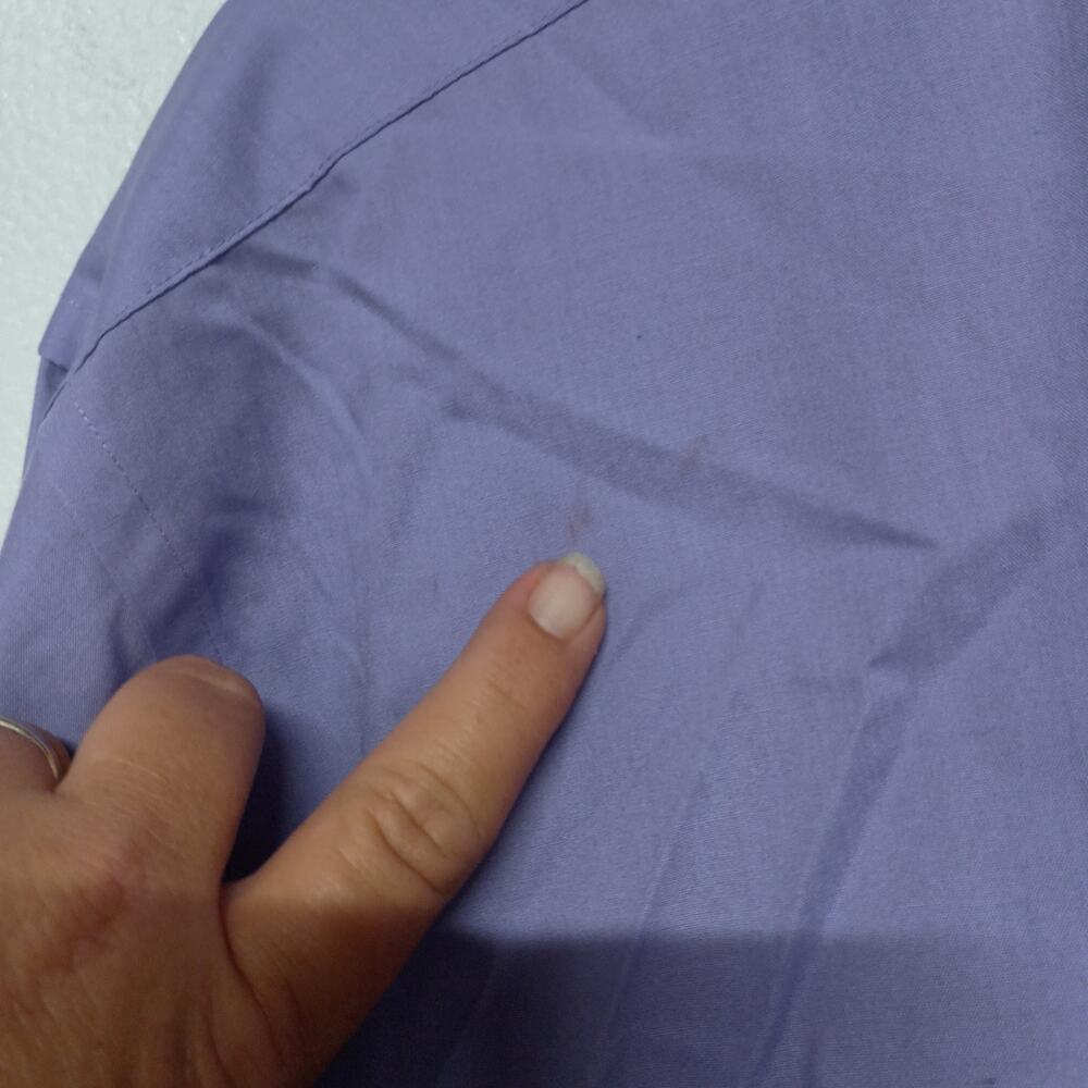 Stafford Men’s XL Purple Long Sleeve Button-Up Dress Shirt - Picture 6 of 7